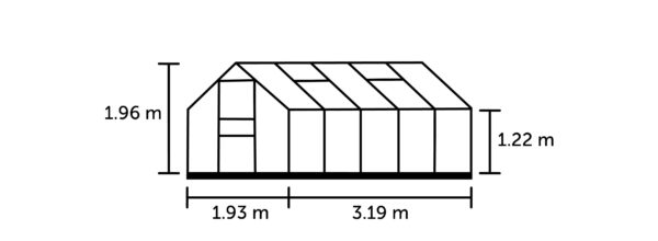 Tuinkas Popular 106 aluminium 3 mm tuindersglas - Afbeelding 3