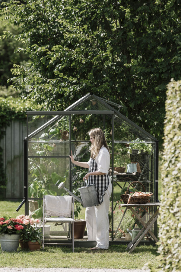 Tuinkas Kate IV groengrijs 3 mm veiligheidsglas