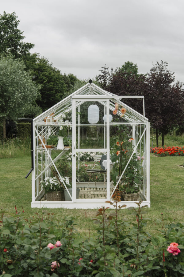 Tuinkas Mary IV Full Options wit 3 mm veiligheidsglas - Afbeelding 2