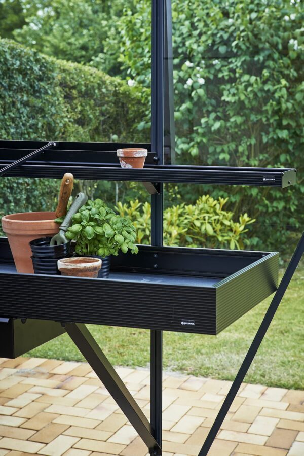 Kweektafel 213 x 52 cm lade zwart - Afbeelding 2