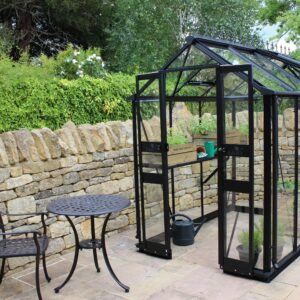Tuinkas Birdlip 46 zwart 3 mm veiligheidsglas