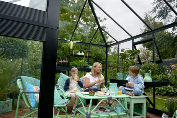 Tuinkamer Oase 13,5 antraciet 3 mm veiligheidsglas - Afbeelding 2