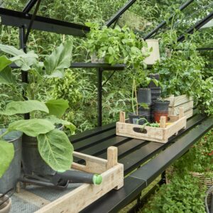 Kweektafel Premium 10,9 - geintegreerd, zwart