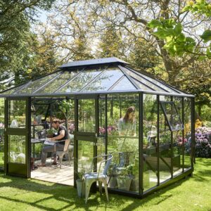 Tuinkamer Grand Oase 13,0 antraciet 3 mm veiligheidsglas