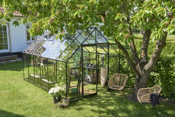 Tuinkas Qube 812 zwart 3 mm veiligheidsglas