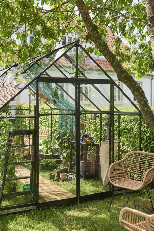 Tuinkas Qube 812 zwart 3 mm veiligheidsglas - Afbeelding 2
