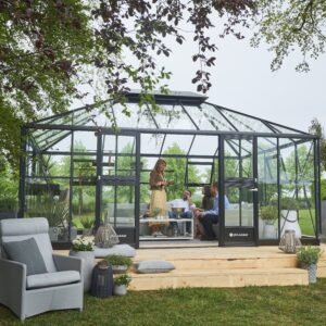 Tuinkamer Grand Oase 13,0 antraciet 3 mm veiligheidsglas