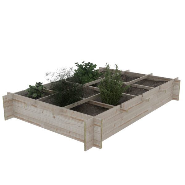 Kweekbak Crispy Lettuce grenen onbehandeld 20x120x80cm - Afbeelding 8