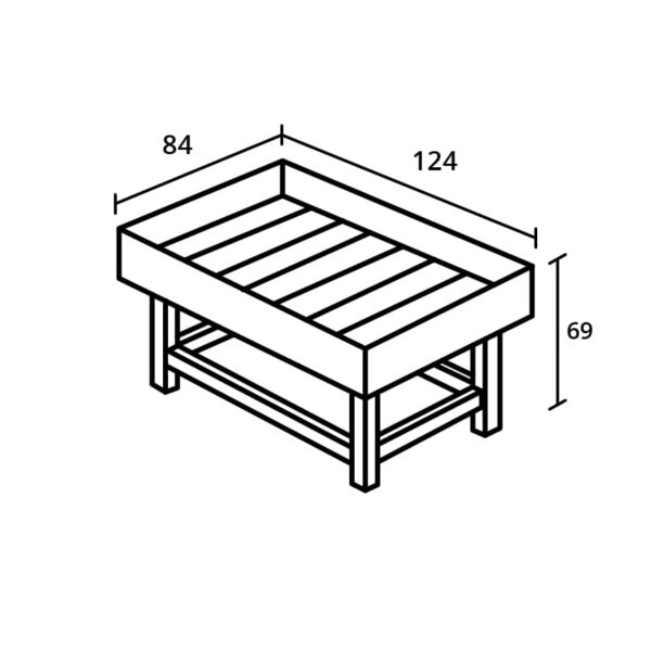 Kweekbak Grow box large Parsley Planter Douglas onbehandeld - Afbeelding 4