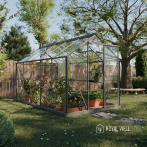 Tuinkas Mary III groengrijs 3 mm veiligheidsglas