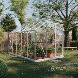 Tuinkas Mary III wit 3 mm veiligheidsglas